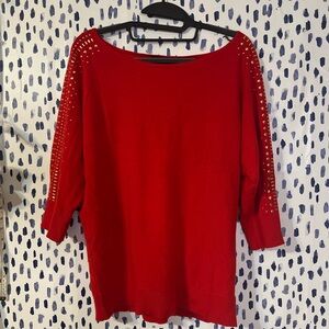 Seventh Ave top  with embellishment L